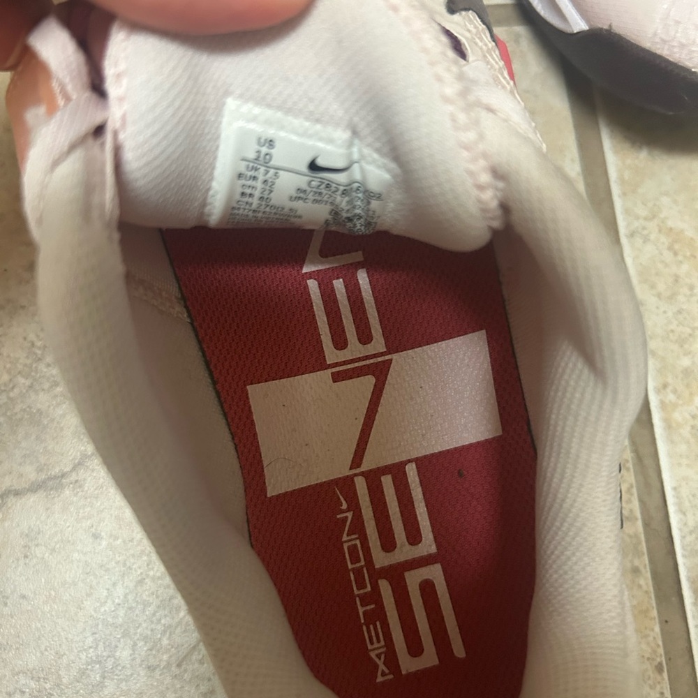 Nike Womens W Metcon 7 - Size 10 US - LIGHT SOFT PINK/MTLC MAHOGANY - Picture 4 of 6